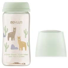 모윰 3세대 PPSU 올인원 노꼭지 젖병 라마, 그린, 1개, 270ml