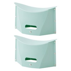 小麥購物 超輕便塑膠摺疊椅 L2433, 綠色, 2件