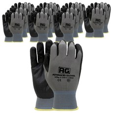 NiTex NBR塗層 AG 工作手套 雙手穿戴組 XL, 灰色, 12套