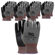 NiTex NBR塗層 AG 工作手套 雙手穿戴組 L, 灰色, 12套