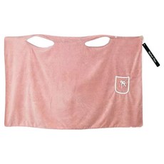 마켓플랜 리본 포켓 소프트 목욕 가운 타월, 1개, 핑크