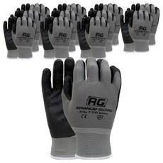 NiTex NBR塗層 AG 工作手套 雙手穿戴組 S, 灰色, 12套