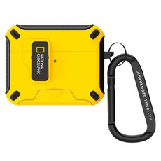 NATIONAL GEOGRAPHIC 國家地理 RuggedBumper 磁吸支架殼 AirPodsPro3, 黃色, 1個, 單一商品