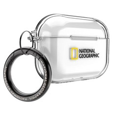 NATIONAL GEOGRAPHIC 國家地理 Clear Case 保護殼 AirPodsPro3, 透明色, 1個, 單一商品