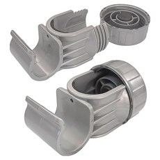 GAHWA HOME SYS. 可拆卸式旋鈕支架 桿用 2入, 銀色