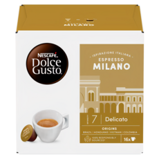 NESCAFE 雀巢咖啡 Dolce Gusto 多趣酷思 米蘭濃縮咖啡膠囊, 6.2g, 16個裝, 1組