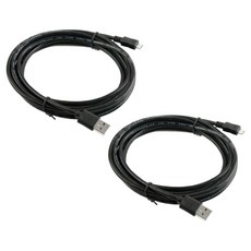 Coms USB 2.0 A Micro 5-pin 傳輸線 DP167, 黑色, 2個, 3m