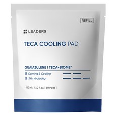 LEADERS 麗得姿 涼感鎮靜棉片補充包 130ml, 80張, 1個
