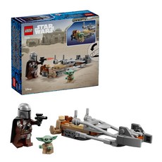 LEGO 75436 星際大戰系列 曼達洛人和古古的飛行摩托車 The Mandalorian & Grogu's Speeder Bike, 混和顏色, 1個