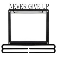 Soulrich 馬拉松號碼布及獎牌展示架 類型3 + 含PVC塑膠袋10入及安裝材料 35 x 32 cm, 單一顏色, 1個