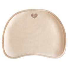 베이비앤아이 유아용 하트 에어메쉬 짱구베개, 베이지, 1개