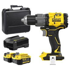 STANLEY 충전 햄머드릴 전동 드라이버 20V 4A SBD726M2K + 배터리 2p 세트, 1세트