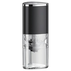 Couselect 充電式電動磨豆機 手沖咖啡研磨器 可調粗細 LED氛圍燈 黑色, ZT-003