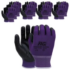 NiTex NBR 泡棉塗層 AG 手套 左右一組, 紫色, 10套
