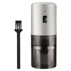 Couselect 電動咖啡豆研磨機 便攜充電式磨粉機 小型家用咖啡研磨器 附清潔刷 白色, QC-003-KF