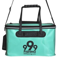 999Fishing 大容量折疊式釣魚活魚桶, 薄荷綠