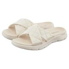 SKECHERS 女款 GOwalk Flex 涼拖鞋 SP0WSCGM35, 自然色, 220