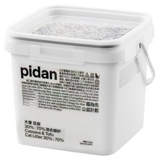 pidan 寵物木薯豆腐混合貓砂, 4.3kg, 1桶, 無香