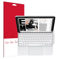 Skoko iPad Pro 8代 11 M5 巧控鍵盤 Slim TPU 鍵盤膜 + 手託保護貼套組 韓文版, 單一顏色, 1套