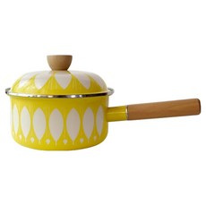 HAKOYA Bianca 電磁爐琺瑯單柄鍋, 1個, 黃色, 18cm