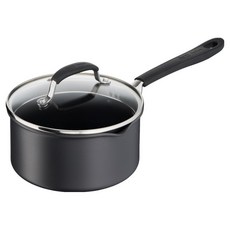 Tefal 特福 電磁爐 2X Jamie Oliver Quick & Easy 硬質陽極氧化單柄鍋, 18cm, 1個, 黑色