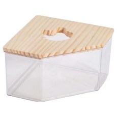 Lunabel 全透明倉鼠沐浴屋 壓克力 L, 混合色, 1個