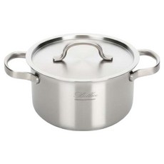 QUEEN SENSE 電磁爐 Veloc 全五層 IH 雙耳鍋, 銀色, 1個, 18cm