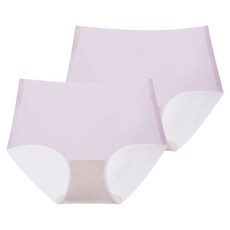 DeParee 蒂巴蕾 無痕冰絲植物系桑蠶絲抗菌內褲2件組 全無痕, 淺紫色