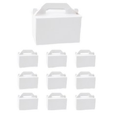 Inp 前開式切片蛋糕盒 中 15 x 10 cm, 白色, 10個