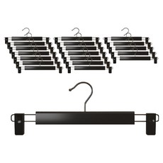 아리코 논슬립 바지걸이, 블랙, 20개