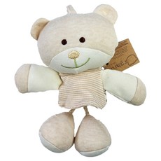 Organic Natural Charm 有機棉音樂安撫鈴玩具, 小熊, 1個