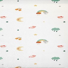 ROI Life 溫馨氛圍自黏式防水防潮壁紙 10入, 彩虹