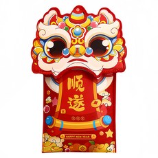 YUNMI 馬年布藝紅包袋 21.8 x 14.3cm 醒獅順遂, 1個裝