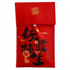 YUNMI 馬年布藝紅包袋 19.5 x 12.5cm 好柿發生, 1個裝