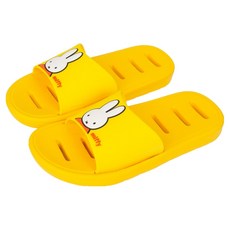 AlphaShoe Miffy 兒童泡泡浴室拖鞋, 黃色, 1個