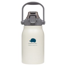 스칸디나비안포레스트 고슴도치 빅핸들 텀블러 MOZ-1000B, 1개, 1L, 아이보리