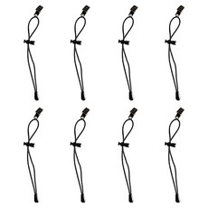 KHOOMIE 隱形褲腳防拖地束繩固定夾 5W0933 單夾, 8個, 黑色