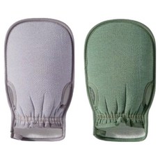 꾸지 부드럽게 잘 벗겨지는 때타올 장갑 2종 세트, 그린, 퍼플, 1세트