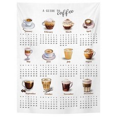 제이브 2026년 패브릭 포스터 달력, 커피