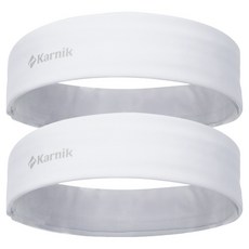 Karnik PROFIT 運動髮帶, 2個, 白色