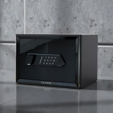 ELLESI 家用小型個人保險箱 ELS-V25TB, 黑色