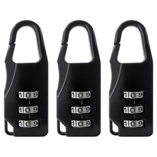 베이루 다용도 가방 다이얼 자물쇠, 3개