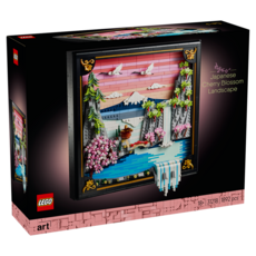 LEGO 31218 Art系列 ART藝術 日本櫻花美景 Japanese Cherry Blossom Landscape, 混和顏色, 1個