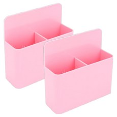 온업 2구 자석 펜꽂이, 핑크, 2개