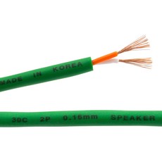 에이치디탑 페어 스피커 케이블 30C 2m, 그린, 1개, HT-30G002