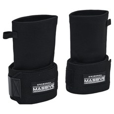 MASSIVE Hyper Poly 長版護肘健身護具 左右一組, 黑色, 1套