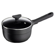 Tefal 特福 電磁爐用鈦金Tratoria單柄鍋, 18cm, 黑色, 1個