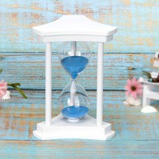 Noiwon 室內裝飾品 沙漏 60分鐘 13.6 x 22 cm, 白藍色
