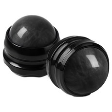 루아즈 핸드형 전신 지압 마사지볼 60 x 63 mm, 2개, 블랙