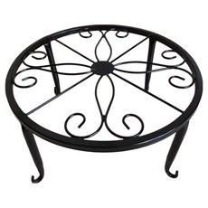 Treona 金屬花盆架 高級現代花盆展示架, 黑色, 1層